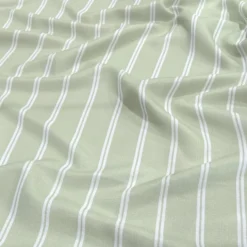 Lexington Stripe (Slub Print) Table Napkin in Sage