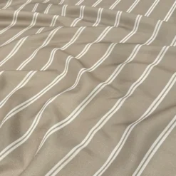 Lexington Stripe (Slub Print) Table Napkin in Taupe