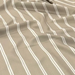 Lexington Stripe (Slub Print) Table Napkin in Taupe