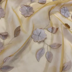 Lily Petal Table Linen in Gold