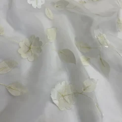 Lily Petal Table Linen in Ivory