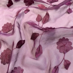 Lily Petal Table Linen in Plum