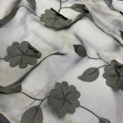 Lily Petal Table Runner in Black