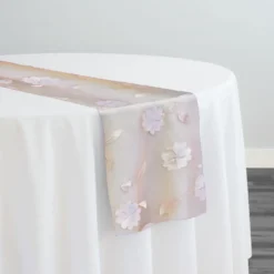 Lily Petal Table Runner in Blush