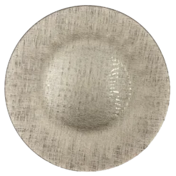 Linen - Glass Charger Plate in Champagne (Item # 0236)