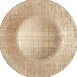 Linen - Glass Charger Plate in Champagne (Item # 0236)