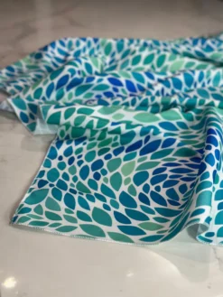Locus Leaf (Poly Print) Table Linen in Blue