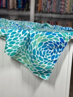 Locus Leaf (Poly Print) Table Linen in Blue