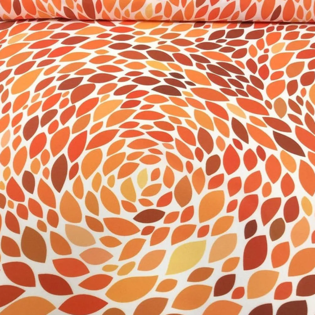 Locus Leaf (Poly Print) Table Napkin in Orange