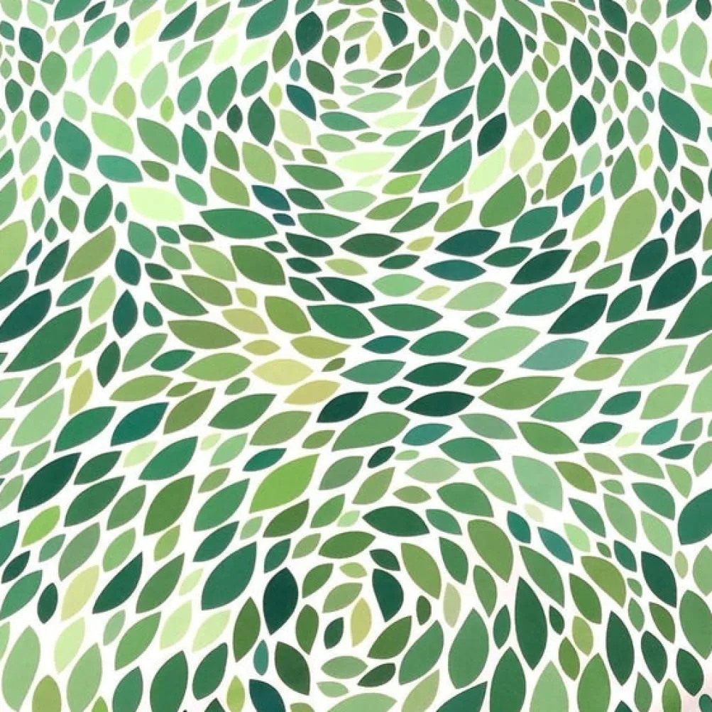 Locus Leaf (Poly Print) Table Runner in Green