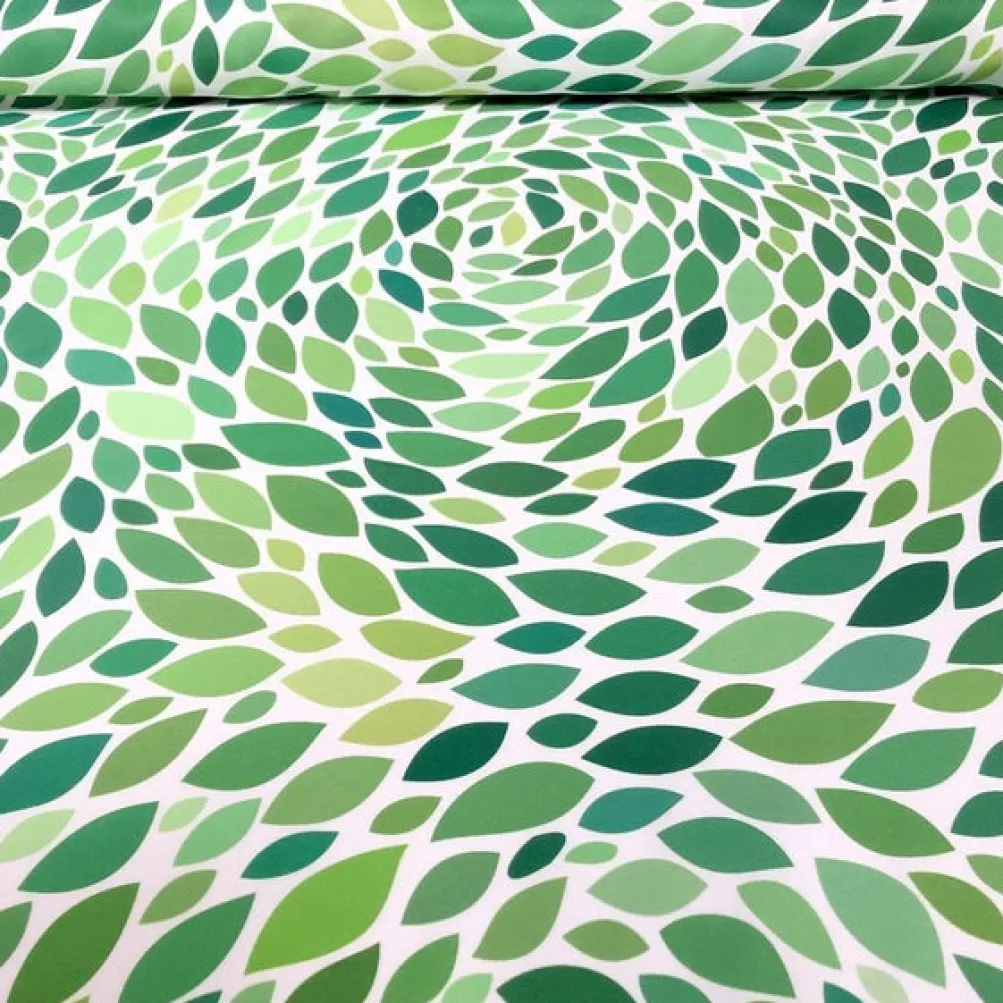 Locus Leaf (Poly Print) Table Runner in Green