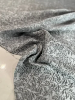 Lucia Jacquard Table Linen in Silver