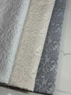 Lucia Jacquard Table Linen in Ivory