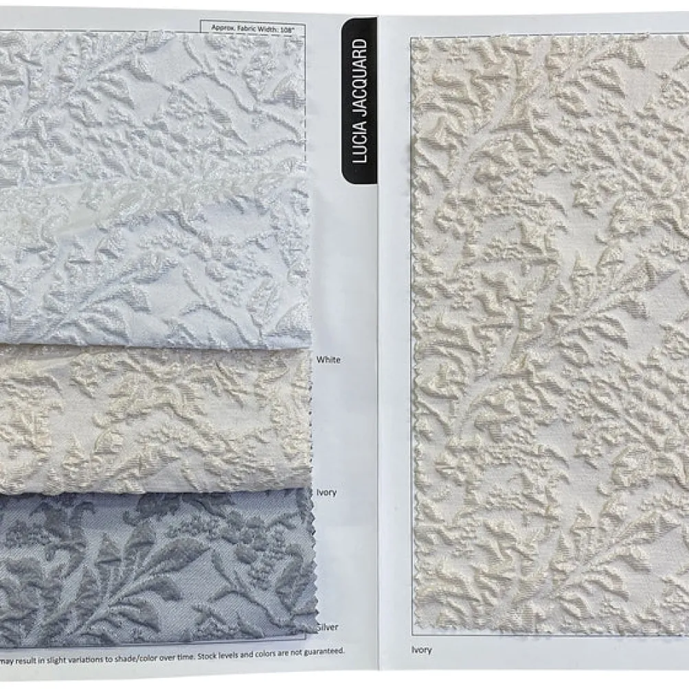 Lucia Jacquard Table Linen in White