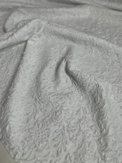 Lucia Jacquard Table Linen in White