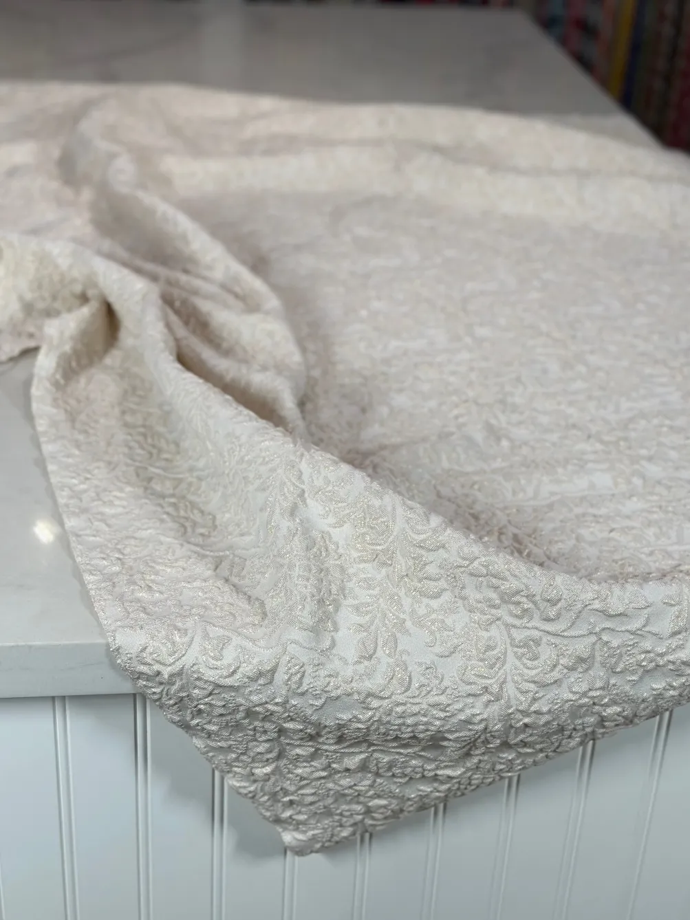 Lucia Jacquard Table Napkin in Ivory