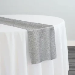 Lucia Jacquard Table Runner in White