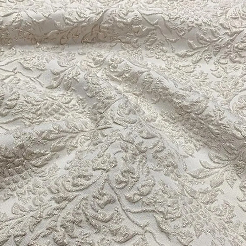 Lucia Jacquard Table Runner in Ivory