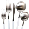 Luna Modero Flatware/Cutlery in Silver/White