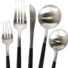 Luna Modero Flatware/Cutlery in Silver/Black