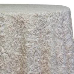Lush Chiffon Table Linen in Ivory
