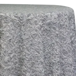 Lush Chiffon Table Linen in Silver