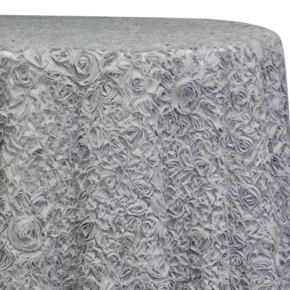Lush Chiffon Table Linen in Silver