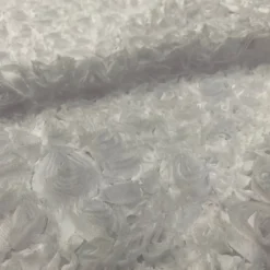 Lush Chiffon Table Runner in White