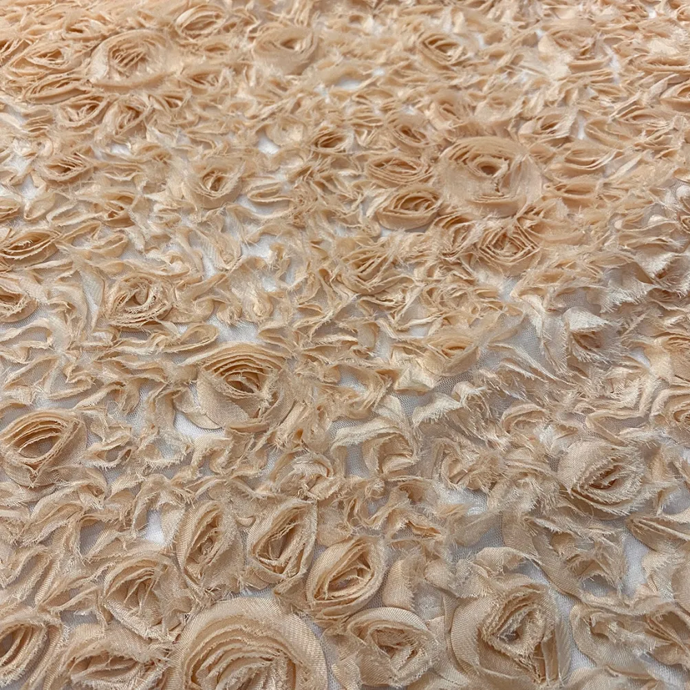 Lush Chiffon (w/ Poly Lining) Table Napkin in Champagne