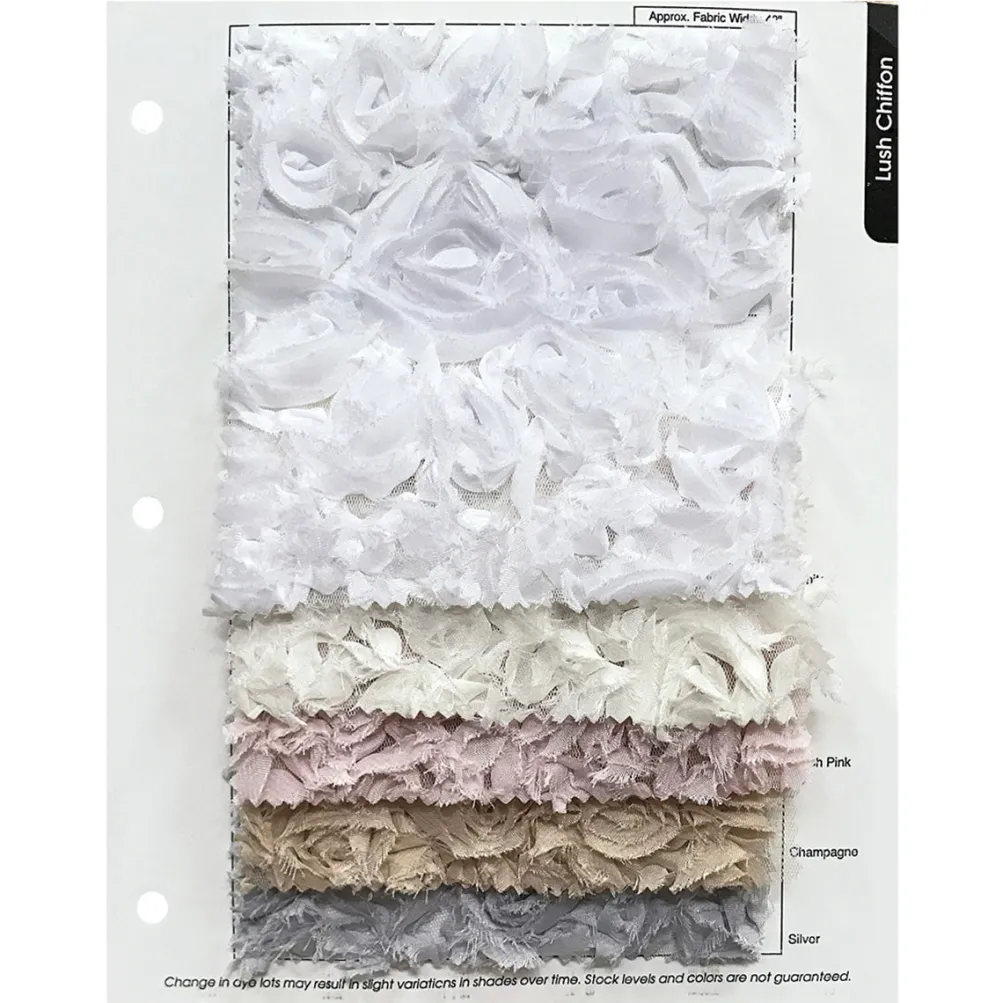 Lush Chiffon (w/ Poly Lining) Table Napkin in Silver