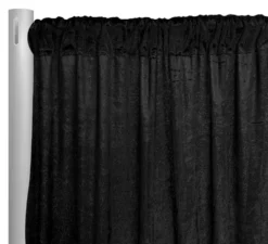 Lush Velvet Drapery Panel in Black