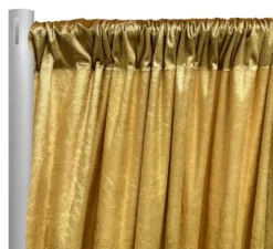 Lush Velvet Drapery Panel in Gold