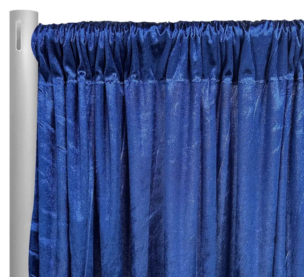 Lush Velvet Drapery Panel in Navy
