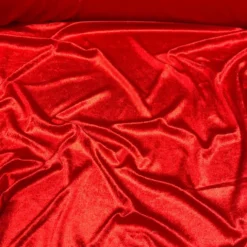 Lush Velvet Drapery Panel in Red