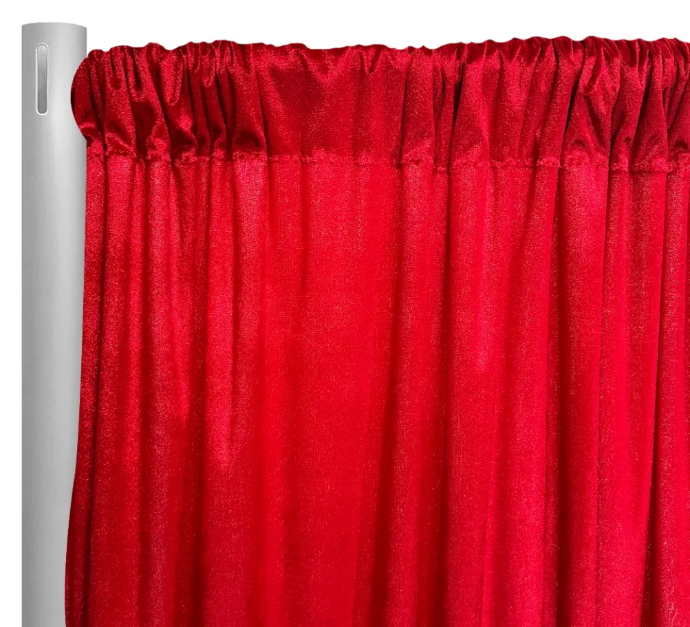 Lush Velvet Drapery Panel in Wine
