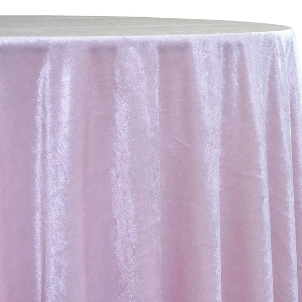 Lush Velvet Table Linen in Blush