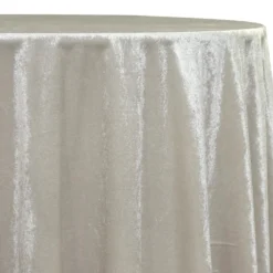 Lush Velvet Table Linen in Bone