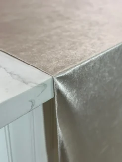Lush Velvet Table Linen in Bone