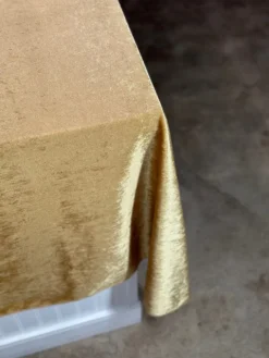 Lush Velvet Table Linen in Gold