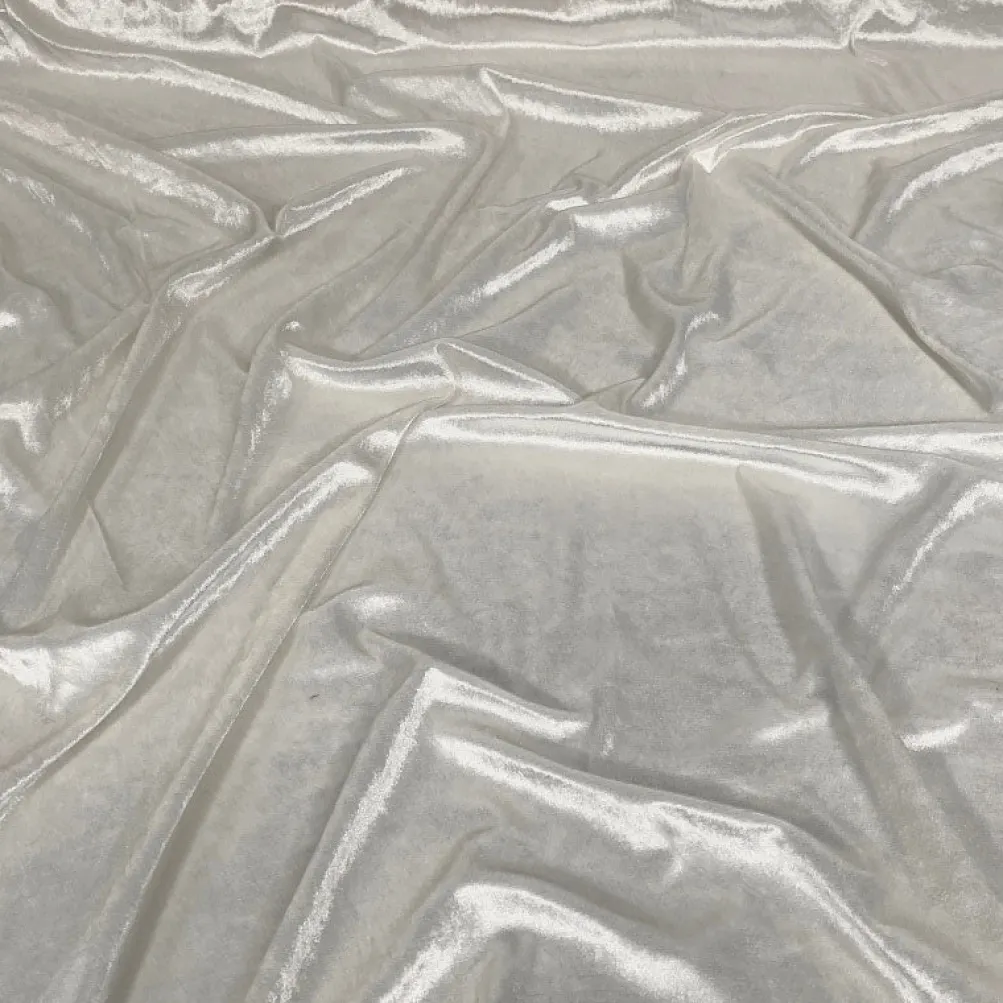 Lush Velvet Table Linen in Ivory