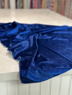 Lush Velvet Table Linen in Navy