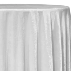 Lush Velvet Table Linen in White