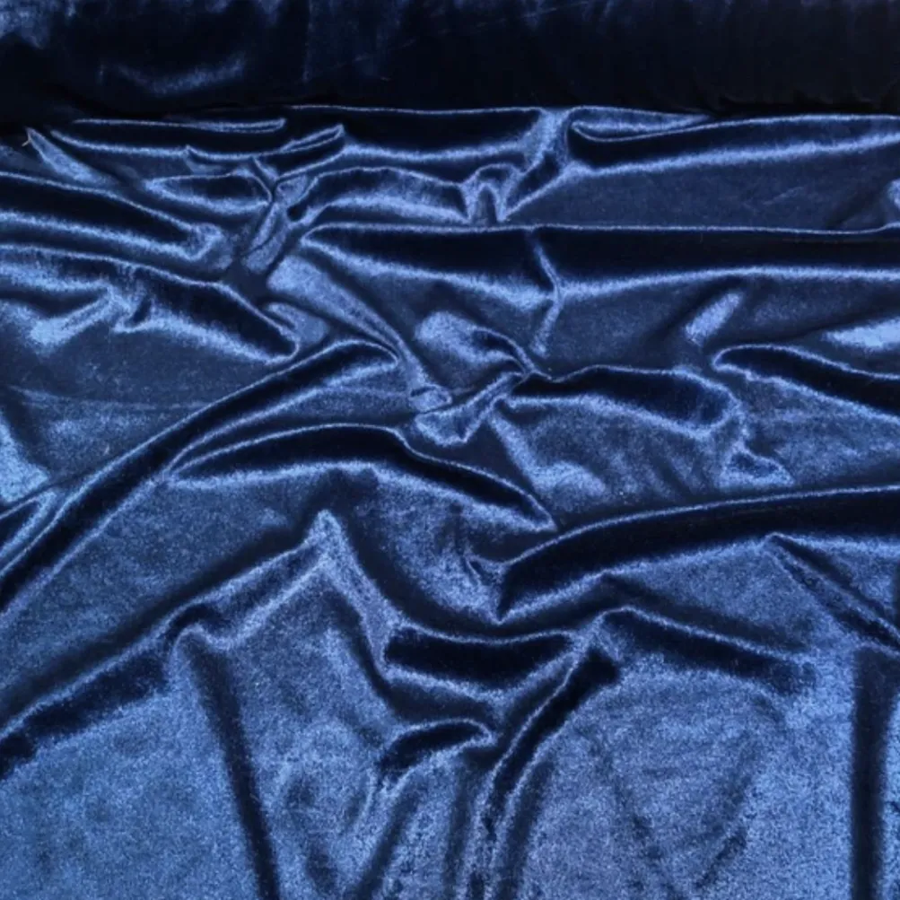 Lush Velvet Table Napkin in Dark Navy