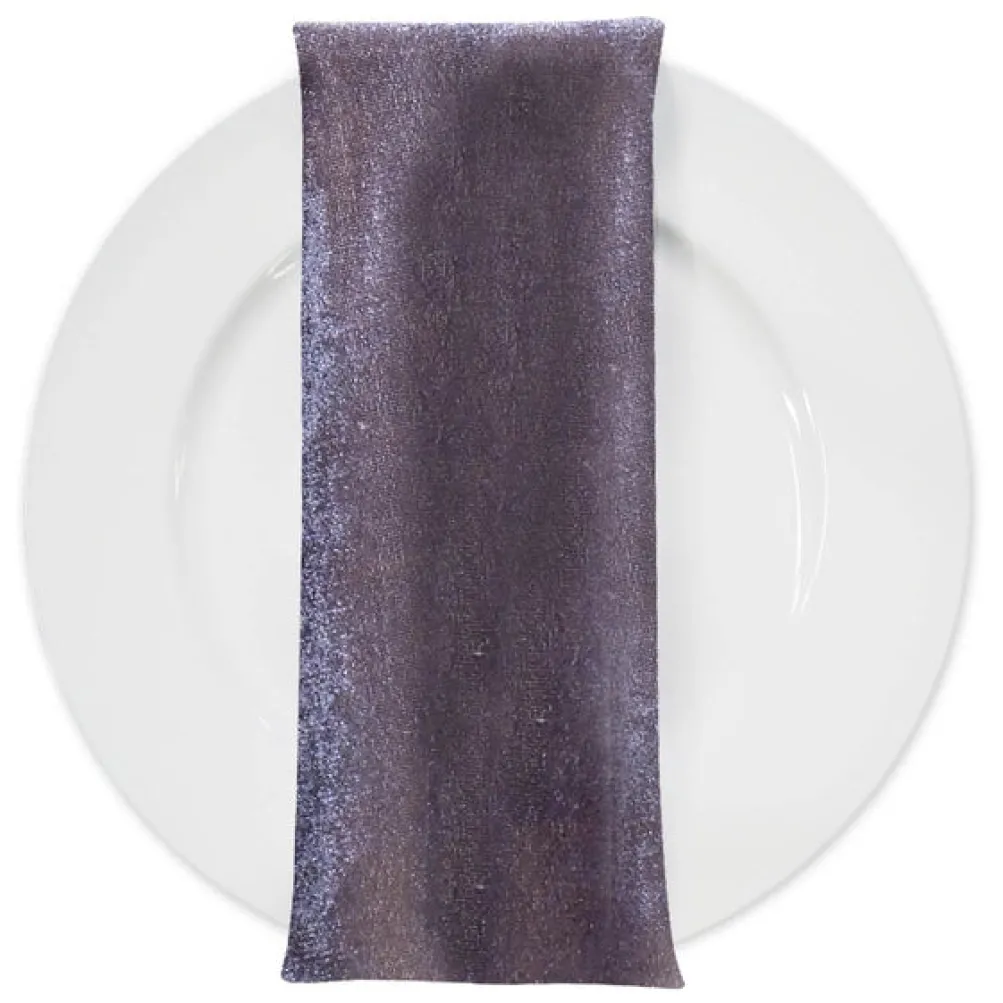 Lush Velvet Table Napkin in Heather