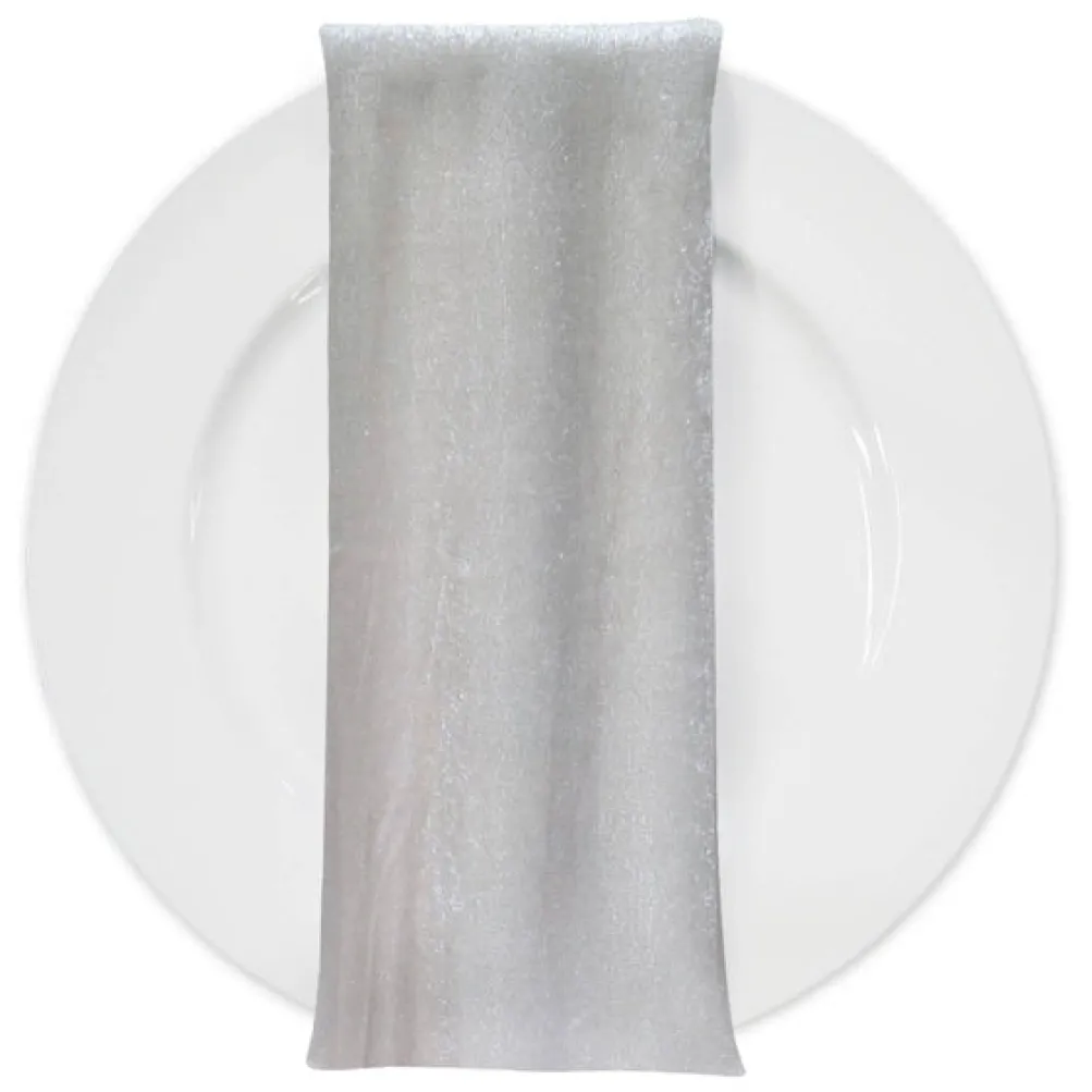 Lush Velvet Table Napkin in Ivory