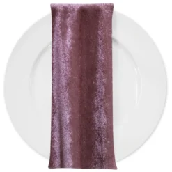 Lush Velvet Table Napkin in Mauve