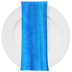 Lush Velvet Table Napkin in Turquoise