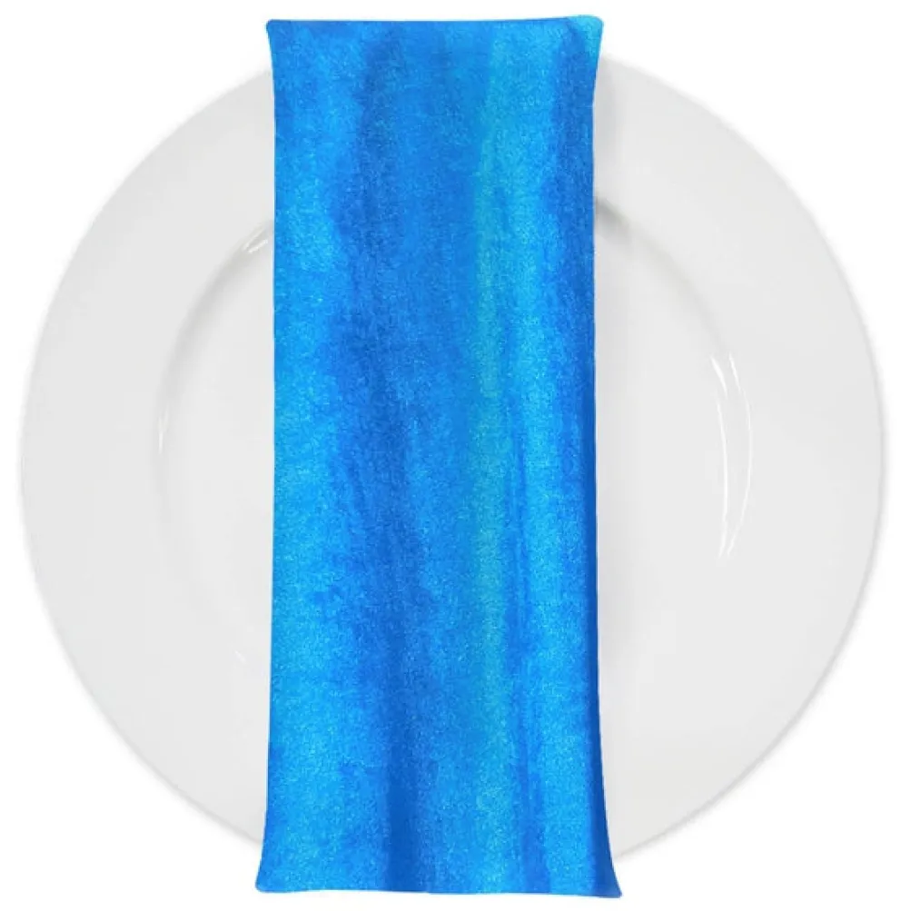 Lush Velvet Table Napkin in Turquoise