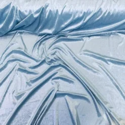 Lush Velvet Table Runner in Baby Blue
