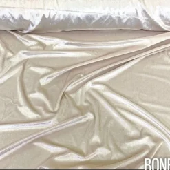 Lush Velvet Table Runner in Bone